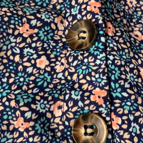 Socialite Sleeveless Romper in Blue Ditsy - Picture 9 of 11